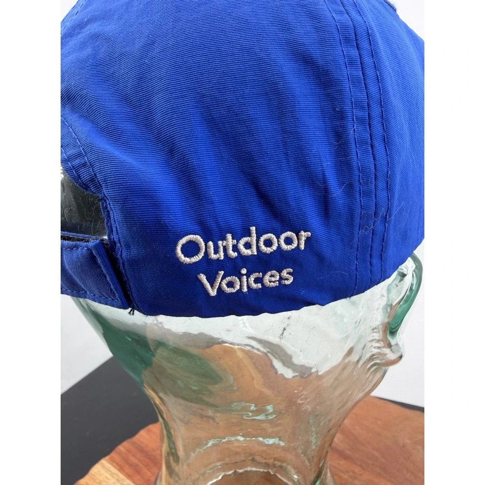 Outdoor Voices Doing Things Hat Women OS Blue Embroidered Adjustable Dad Cap